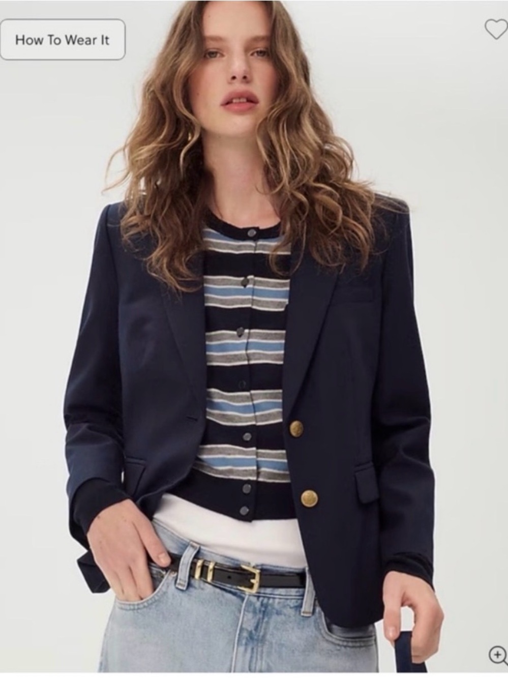 J Crew Ecole Blazer Italian Studio Wool Navy